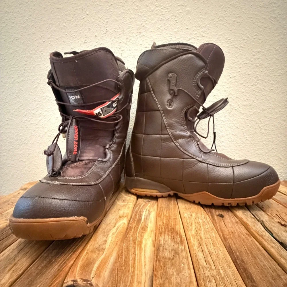 Burton ION Snowboard Boots Mens 10.5 SuperEZ Speed Lace Brown Winter